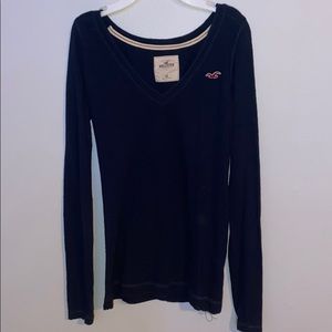 navy/black hollister shirt